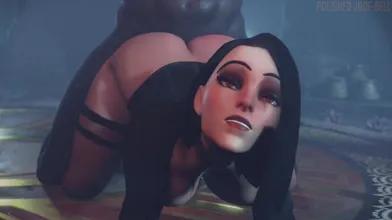 Ashe Goes Goth, Black Hair, Outfit and Getting Polished Jade Bell [Sound]