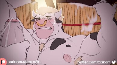 The Farmhands Milking of the Bull