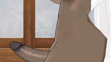 A young woman is bent over a table, her ass in the air and her pussy spread open for all to see as she gets fucked from behind by an anonymous man