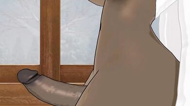 A young woman is bent over a table, her ass in the air and her pussy spread open for all to see as she gets fucked from behind by an anonymous man