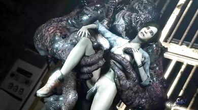 Big Monster Pummels Liza Snow, Gob Bluth