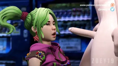 In this hentai parody, Zoey loves it deep and hard while playing Fortnite