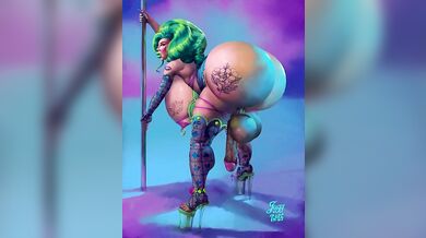 MILKING THE BIG BOOBED COW WITH HUGE ASS IN SEXY LATEX OUTFIIT THAT MAKES YOUR PANTS WET