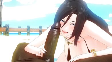 The Beach of Desires - Reiko Tachumis Hot BBC Adventure
