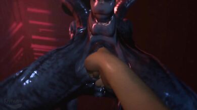 Interstellar Invasion: Anal Fingering and Xenomorphic Fusion with Female Keyfeather Alien