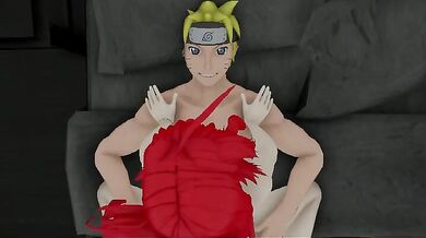 Naruto and Rias make love as Naruto kun yells I love you in ecstasy