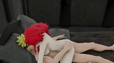 Naruto and Rias make love as Naruto kun yells I love you in ecstasy