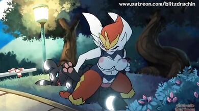 The Secret Sexual Encounters of Cindereace and Umbreon, with Blitzdrachen as the Naughty Masseuse