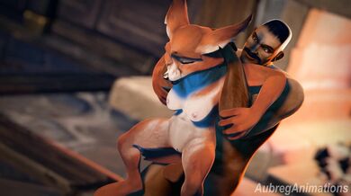 Watch as the fox fucks her toy, Aubrie Animations style!