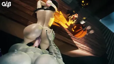 Watch how Dva gets her ass pounded by a futa in this hot hentai PORN video!