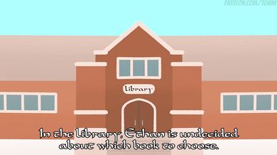 Watch the hot librarian get down and dirty with a mystery man in Book Love #14: Library Romance [Tomni]