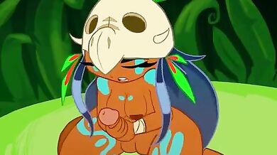 Holly, Luya and their pet Capy Diem play with each other in a wild threesome of masturbation delight