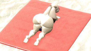 Judy Hopps and Orisas Futa Beach Fun