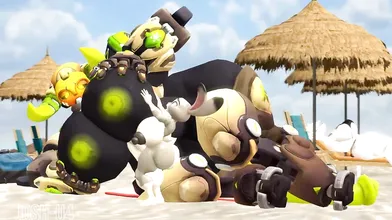 Judy Hopps and Orisas Futa Beach Fun
