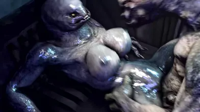 Watch as the fierce warriors of Sanghelios breed with each other, unleashing their primal urges in a passionate orgy of copulation