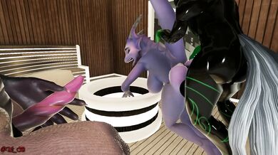 Watch as the naughty unicorn succumbs to the beasts uncontrollable desires in this ultimate PMV experience!