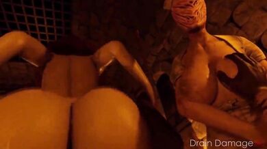 Pyramid Head Presses From Behind, Reversed