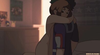 Midoriya and Ochako Uraraka get it on with Nekololisama in this erotic hentai anime video