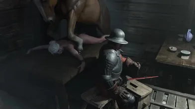 Watch as the sexy blonde woman rides her horse front and center in this epic hentai porn scene!