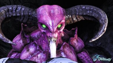 The Mighty Demoness: A Hellish Blowjob Adventure