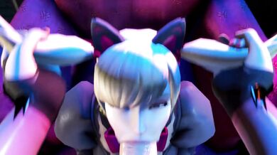 Furry Feline Futas Get Blown by Overwatch Goddesses