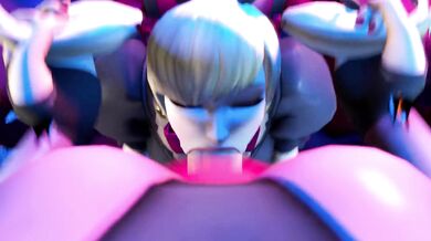 Furry Feline Futas Get Blown by Overwatch Goddesses
