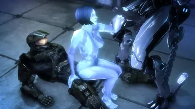 Cortana and Noname get down and dirty in a hot and steamy threesome with another sexy lady