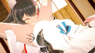 Asian Schoolgirl Caught Masturbating with Friends in the Library