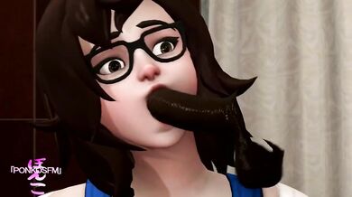 Mei Gets Assisted by a Big Black Cock While Brushing Her Teeth - PonkoSexy