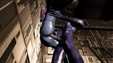 Demoness in heat gets her butt pounded by a futa demon!