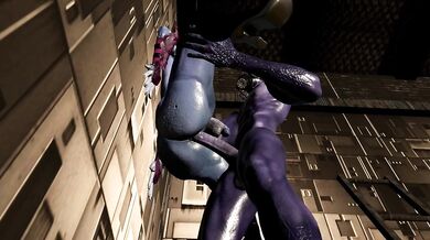 Demoness in heat gets her butt pounded by a futa demon!