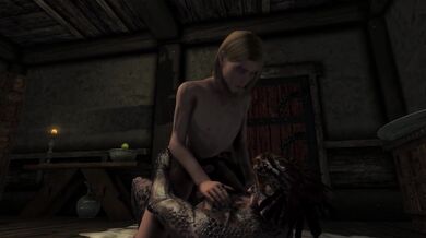 Blonde Vixen Rides Auroran Dick in Inn [HornyGalPal]