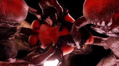 Nyotengu Airtight Relentless GangBang By Huge Monster Dicks