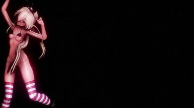 In the deep blue town, a delor named Shimakaze is making passionate love with her partner in this MMD hentai video