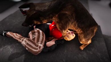 A sexy young art teacher named Artoria goes to a nightclub where she meets an animal-like creature, which leads her into the depths of bestiality sex!