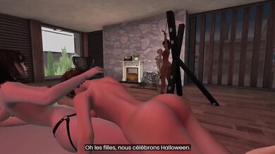 A Gothic Womans Halloween Celebrations (French Subtitles)