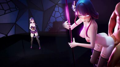 Sexy Raiden Ei performs an erotic dance and indulges in intense sex