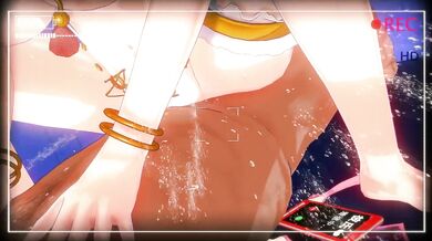 Azur Lane hentai, Hood is suspicious of ghost sex Dance