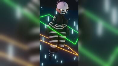 The puppet-loop-animation of her bouncy breasts and swaying hips had me completely mesmerized!