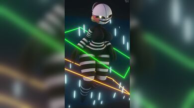 The puppet-loop-animation of her bouncy breasts and swaying hips had me completely mesmerized!