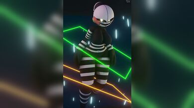 The puppet-loop-animation of her bouncy breasts and swaying hips had me completely mesmerized!