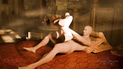 Unwinding from a stressful day with Britney in the bedroom