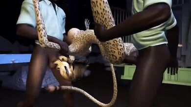 Watch this hot porn scene where a sexy woman is trapped in a cage and desperately trying to break free as she gets increasingly aroused