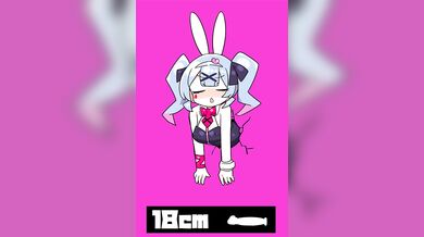 Watch the video to see a big rabbits erotic reaction to different size dildos in its cute little hole!