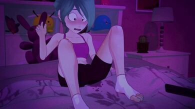 Watch as Meru the Succubus seductively takes on 3 horny men in this high-quality 60fps AI-created hentai video