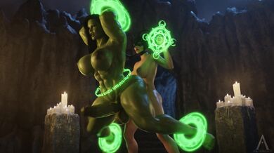 Break the spell of love with Amazonium: a 4k ultra HD porn video