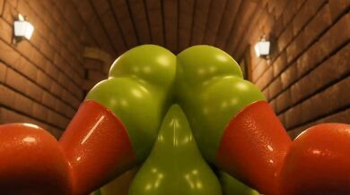 Piranha in the Hallway - Wife Restrained in Zyrex Frame