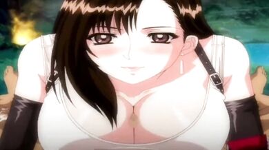 Watch Tifa and other Final Fantasy characters get steamy in front of the fireplace!