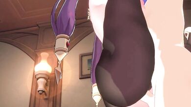 Watch this hentai PORN video to see Mona working hard to earn some moras in the world of Genshin Impact