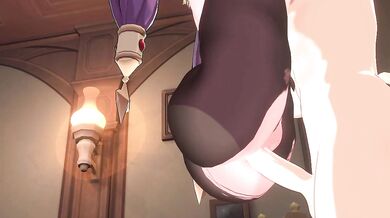 Watch this hentai PORN video to see Mona working hard to earn some moras in the world of Genshin Impact